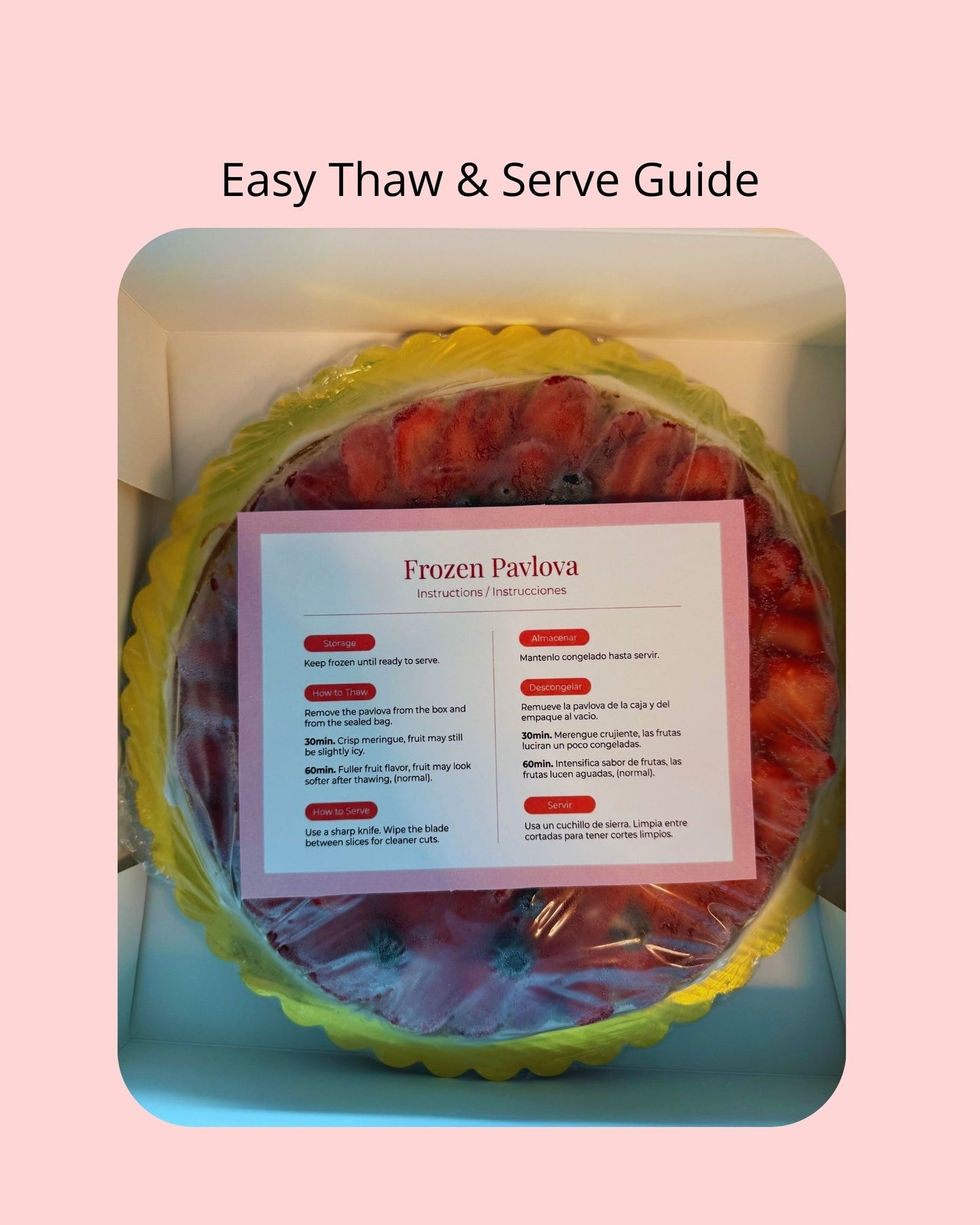Frozen Pavlova - 10-inch Round - Serves 8