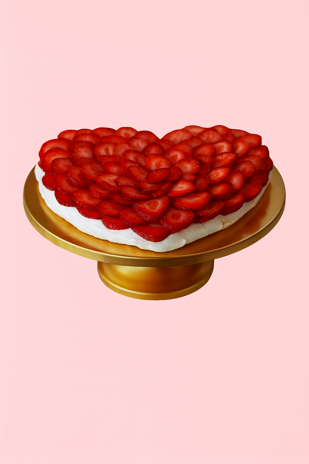 Pavlova Cake - 10-inch Heart - Serves 8