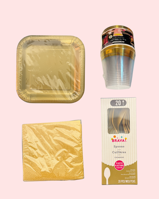 Pavlova Gold Party Serving Set