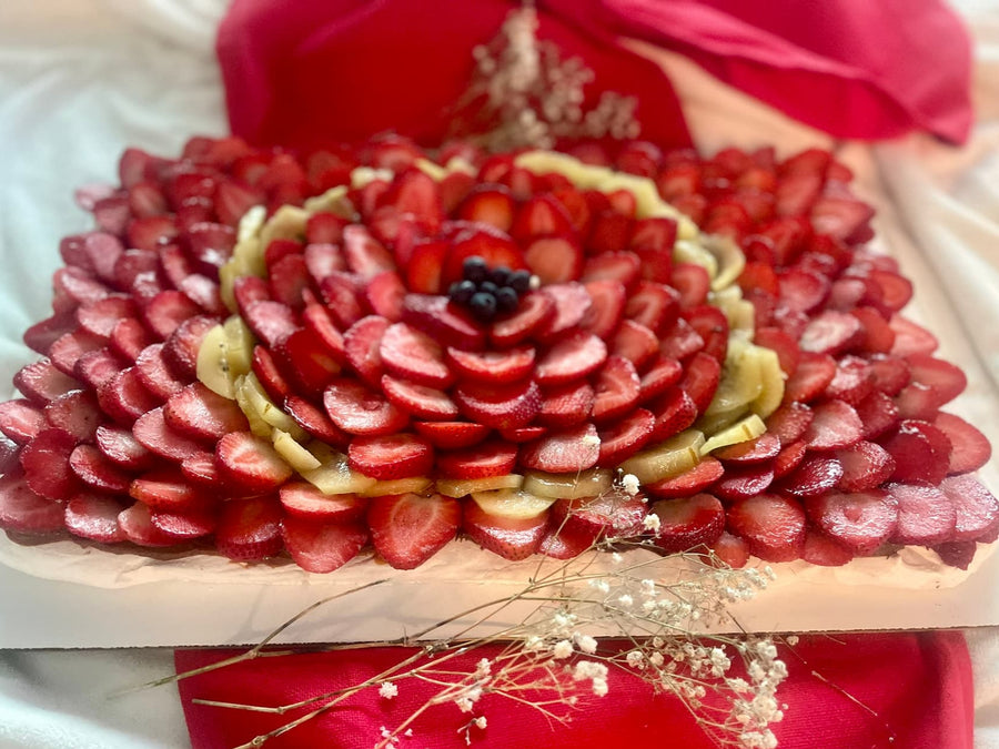 Strawberry pavlova cake for Brickell birthday and condo delivery